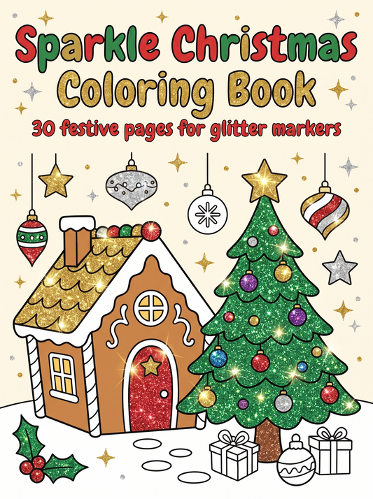 Sparkle Christmas Coloring eBook cover